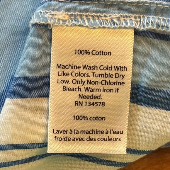 Vineyard Vines Blue and White Sleeveless Blouse - Picture 6 of 6